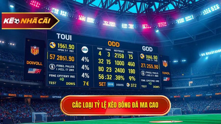 Các loại tỷ lệ phổ biến trong Kèo bóng đá Ma Cao