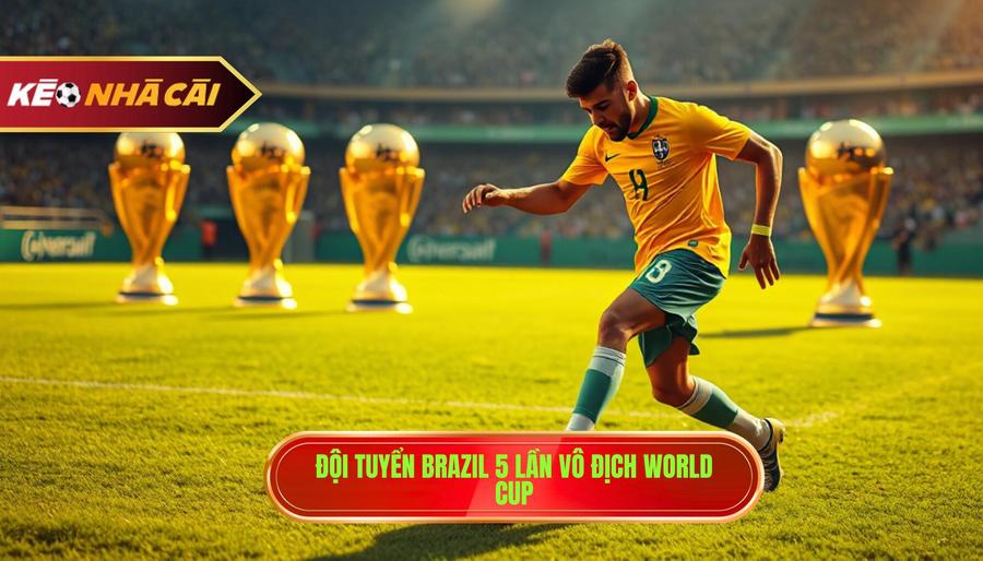 1. Đội tuyển Brazil 5 lần vô địch World Cup