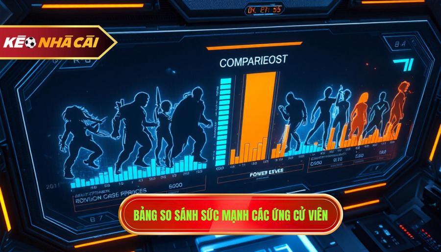 3. Bảng so sánh sức mạnh các ứng cử viên